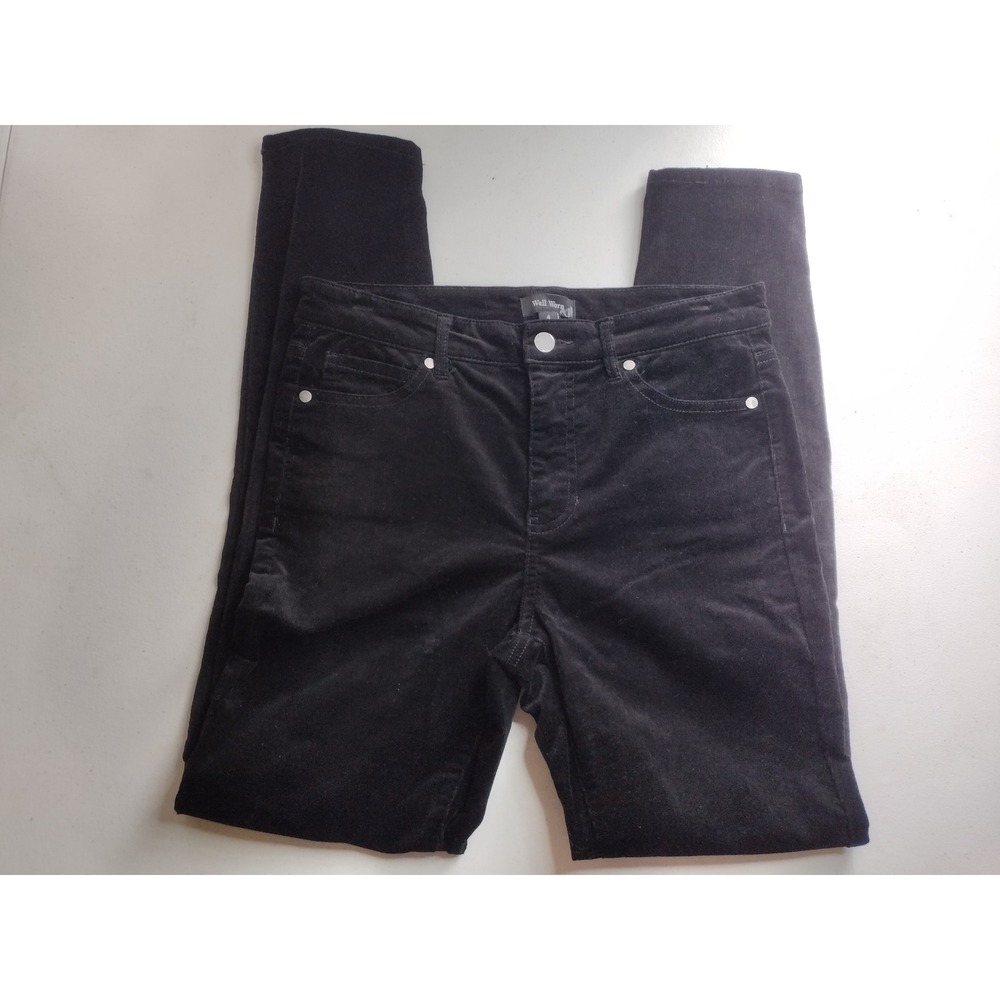 Well Worn Black Corduroy High Rise Skinny Pants Women's‎ Size 4